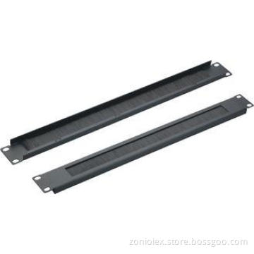 Brush Grommets Panel Steel Black Rackmount Network Cable Ma